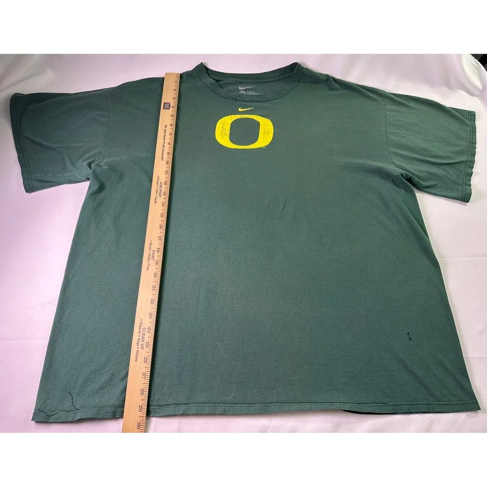 Nike Oregon Ducks Shirt 3XL Mens Green Distressed Graphic Tee NCAA College Sport